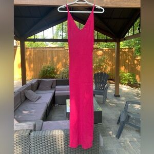 Full length ribbed dress